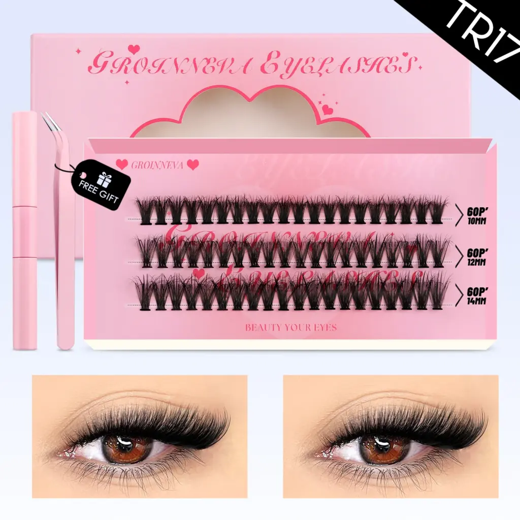 GROINNEYA Lash Clusters Kit — Bond & Tweezers