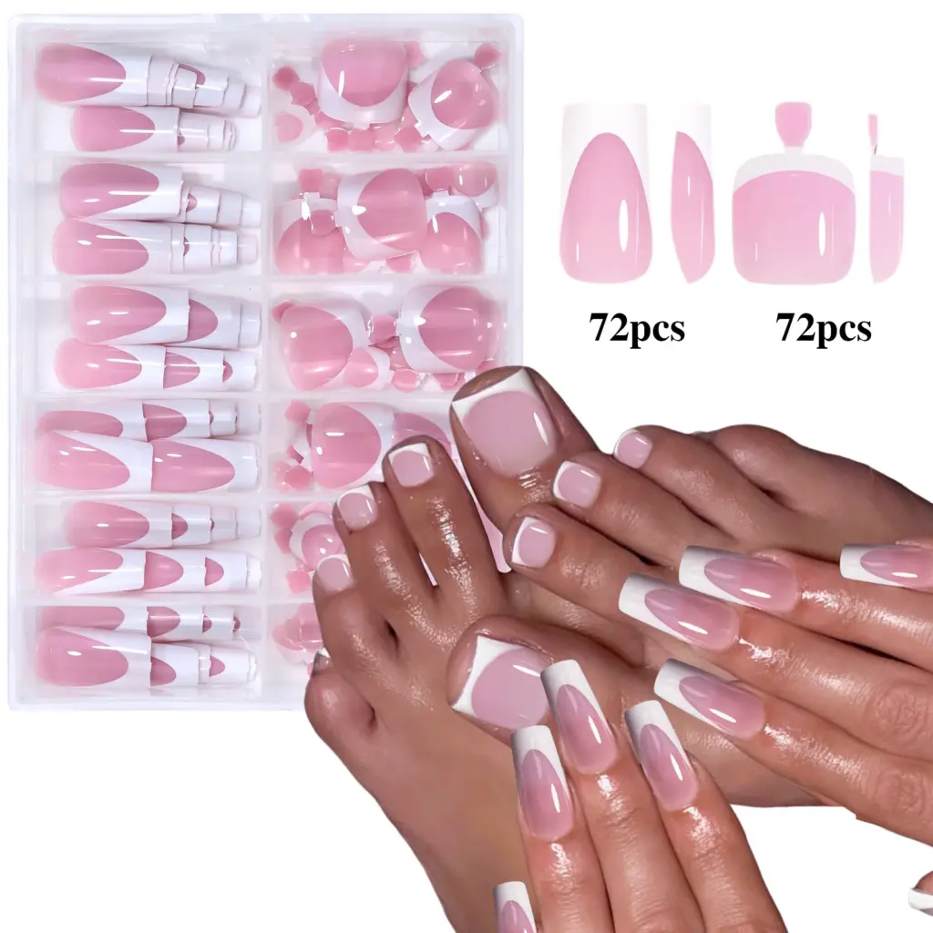 French Press-On Nails — 144 Pieces