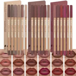 Velvet Matte Lip Liner Pencils — Set of 6