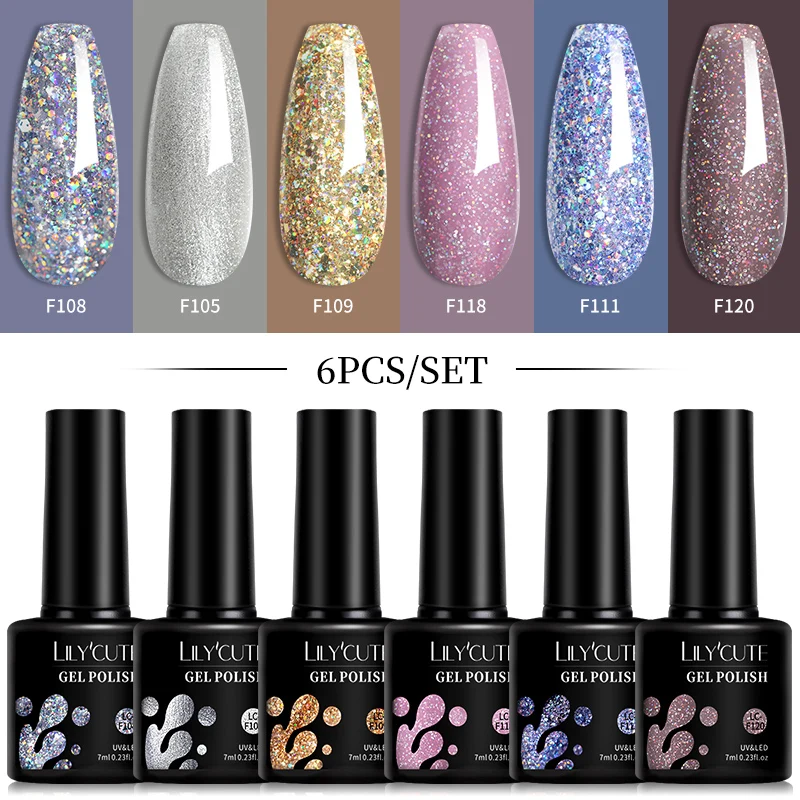 LILYCUTE Gel Polish Set — 6 x 7ml - Image 36