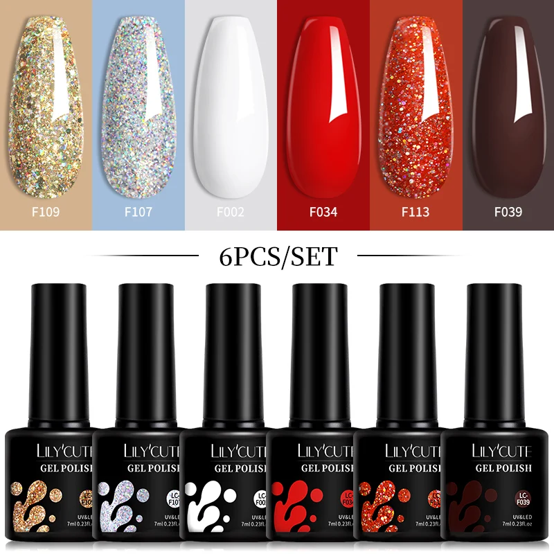 LILYCUTE Gel Polish Set — 6 x 7ml - Image 25