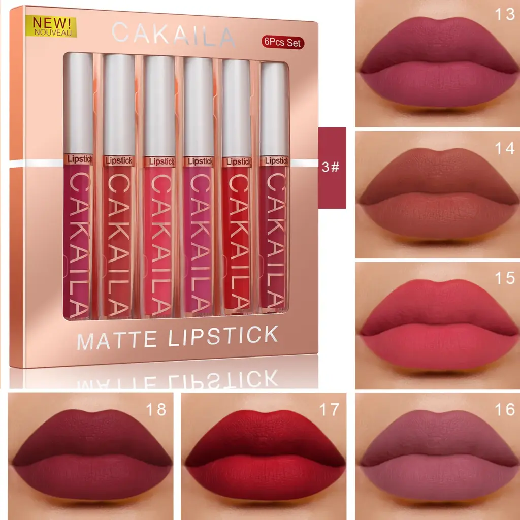 CAKAILA Matte Lip Color Set — 6 Colors