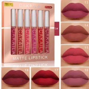 CAKAILA Matte Lip Color Set — 6 Colors