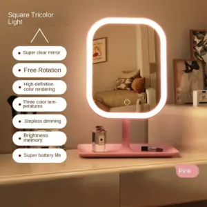LED Vanity Makeup Mirror — 3-Color Light