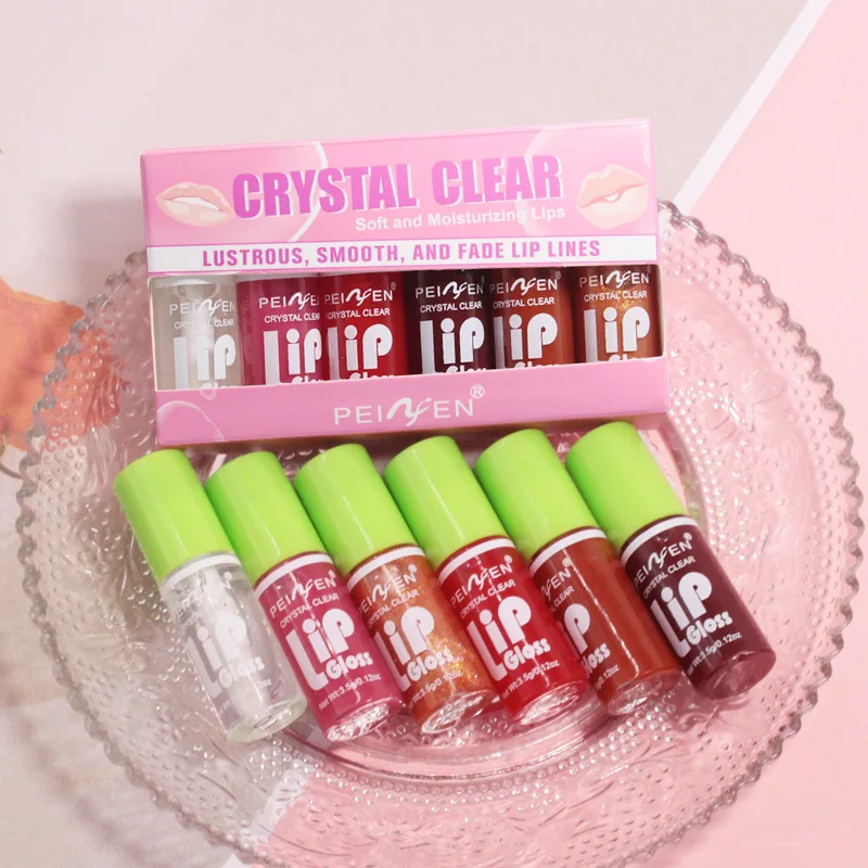 Glass Mirror Lip Gloss — Set of 6