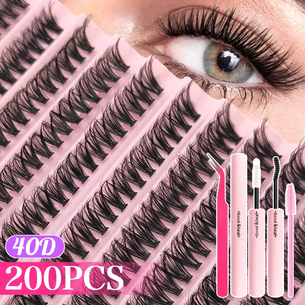 Lash Cluster Extension Kit with Bond & Tweezers