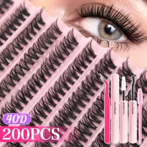 Lash Cluster Extension Kit with Bond & Tweezers