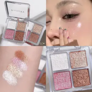 4-Color Baked Highlighter Palette